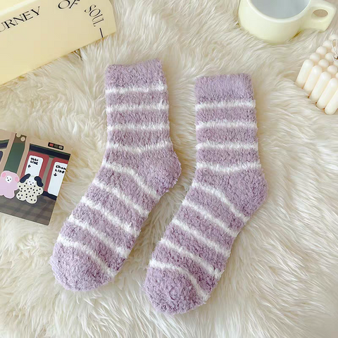 3 Pair Winter Warm Velvet Towel Socks