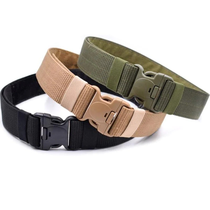 Tactical nylon belt Black tactical belt outdoor multifunctional canvas belt Outdoor