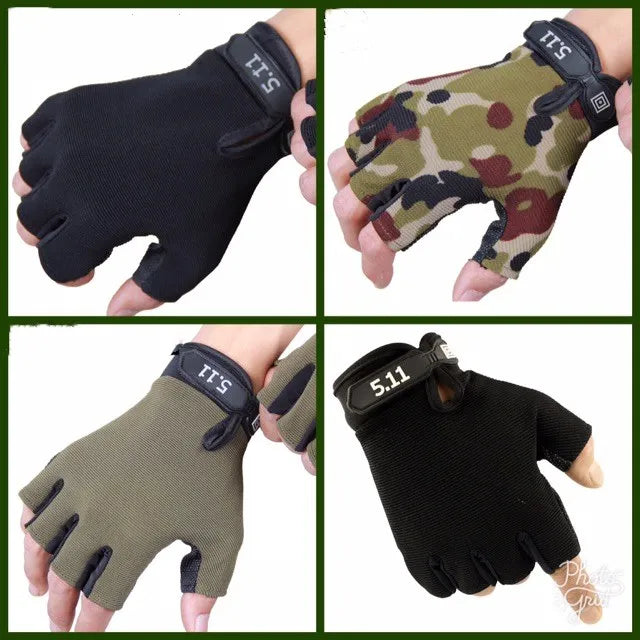 511 Cycling Gloves Half Finger Tactical Outdoor Motorcycle Gloves Sports Bicycle Half Finger Gloves