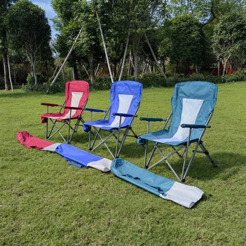 1 PC Portable Folding Chair with Cup Holder for Outdoor Camping