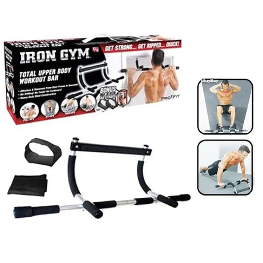Multi-Functional Iron Gym Total Upper Body Workout Bar Portable Indoor Fitness Pull Up Bar Workout
