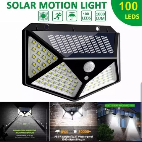 100 LED Solar Motion Sensor Light 3 Modes