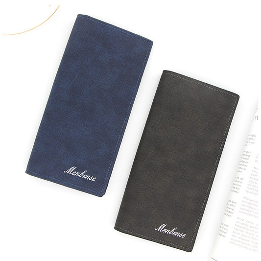 Menbense Long Synthetic Leather Wallet for Men Women