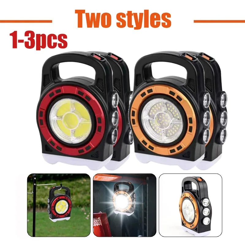 500LM Bright Portable LED Spotlight USB Rechargeable Work Searchlight Waterproof 3 Gears for Hiking Fishing for Outdoor Climbing
