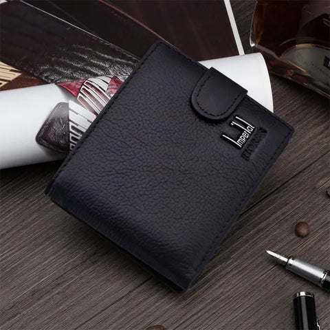 Original Imperial Horse Brand Men's Wallet Genuine Leather Wallet fold over wallet with a box