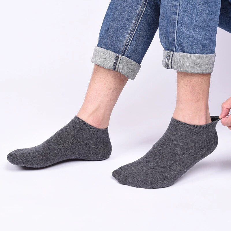 5 Pairs High Quality Breathable Socks - 5 Pairs High Quality Man Ankle cut Socks