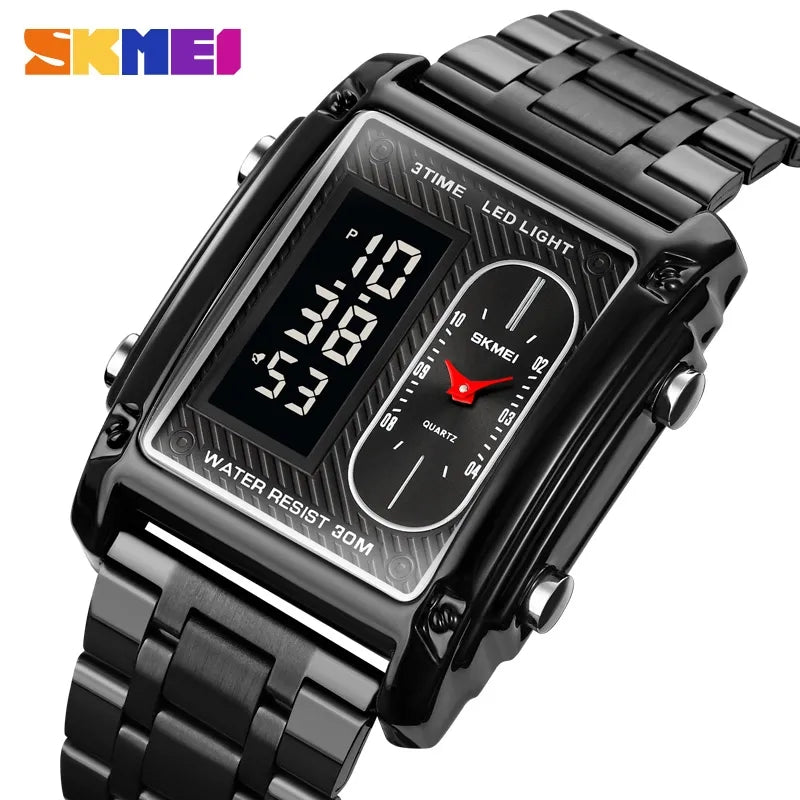 SKMEI 1868 Model Double Time WaterProof Watch for Men and Women