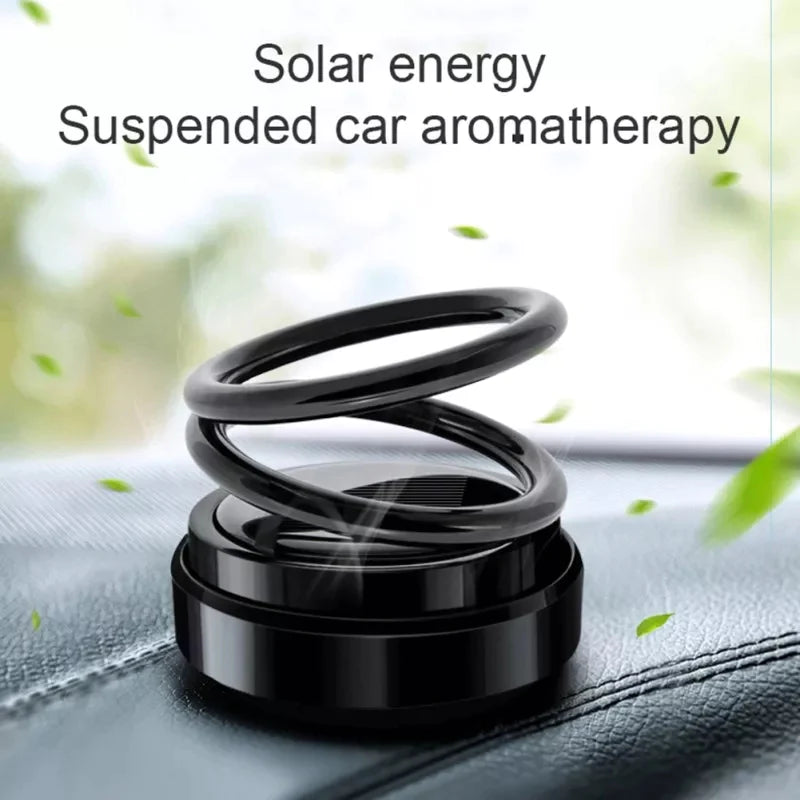 Car Air Freshener Solar - Solar Power Car Aroma Rotating