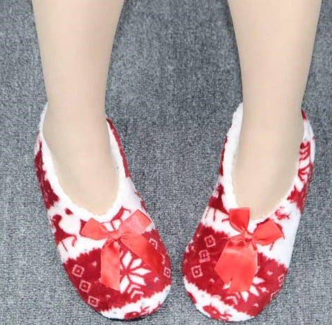 Cashmere Women indoor slippers - Non Slip Thick Faux