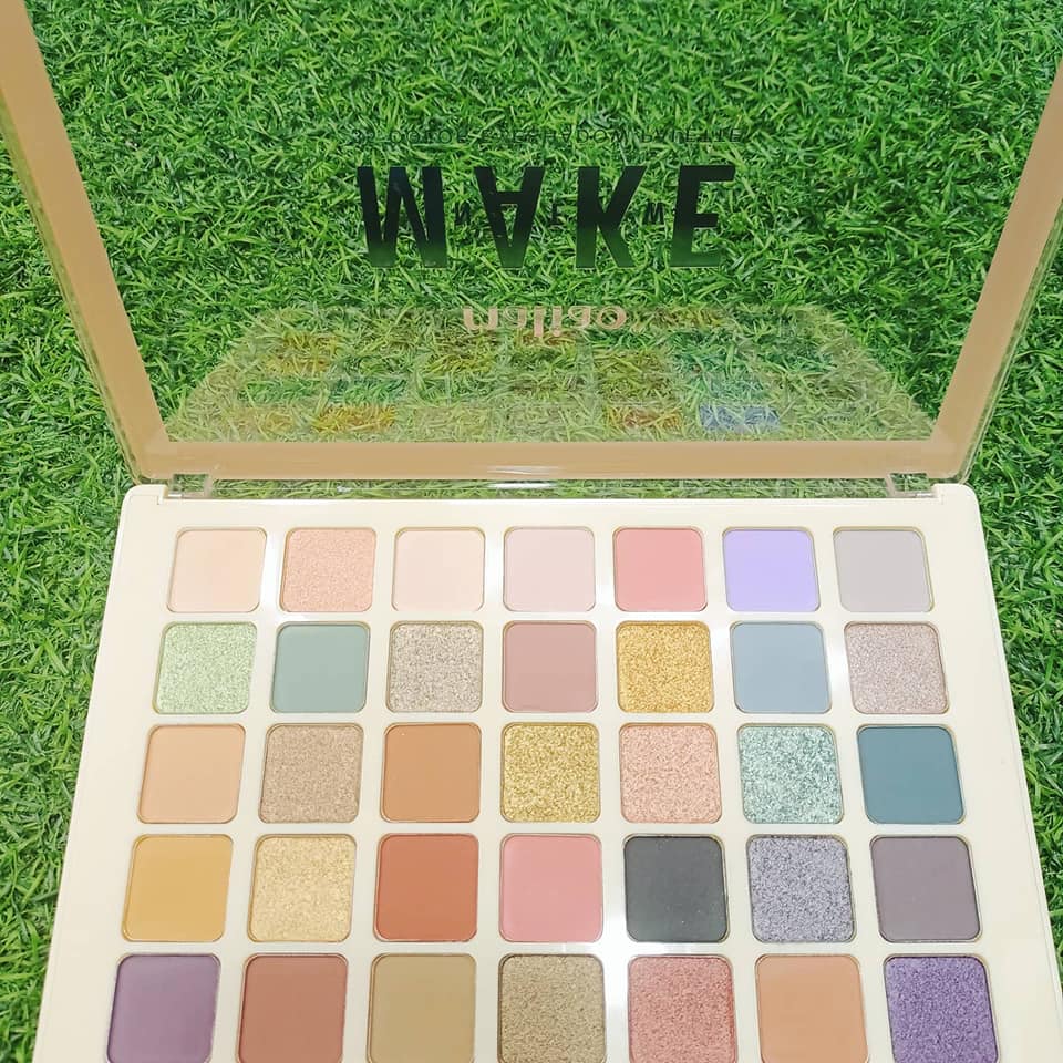 New 35 Colors Maiden Glitter Eyeshadow Palette Eye Board Eye Color Pearlescent Matte Female Cosmetics Cute Makeup Palette