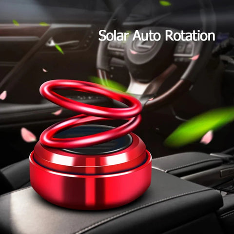 Car Air Freshener Solar - Solar Power Car Aroma Rotating