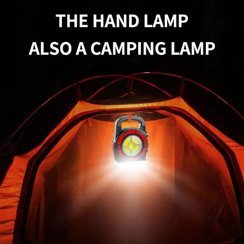 500LM Bright Portable LED Spotlight USB Rechargeable Work Searchlight Waterproof 3 Gears for Hiking Fishing for Outdoor Climbing