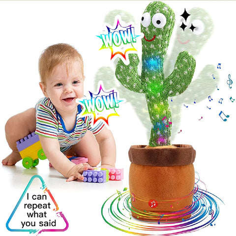 Lovely Talking Toy Dancing Cactus Doll Speak Talk Sound Record Repeat Toy Kawaii Cactus Toys Children Kids Education Toy Gift