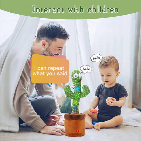 Lovely Talking Toy Dancing Cactus Doll Speak Talk Sound Record Repeat Toy Kawaii Cactus Toys Children Kids Education Toy Gift