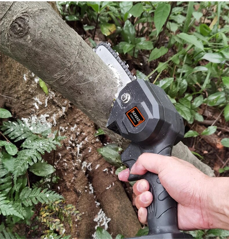24V Mini electric chain saw Cordless small electric saw wireless handheld fast cutting Logging pruning