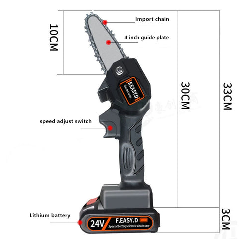 Rechargeable Mini Electric Cordless Chain Saw