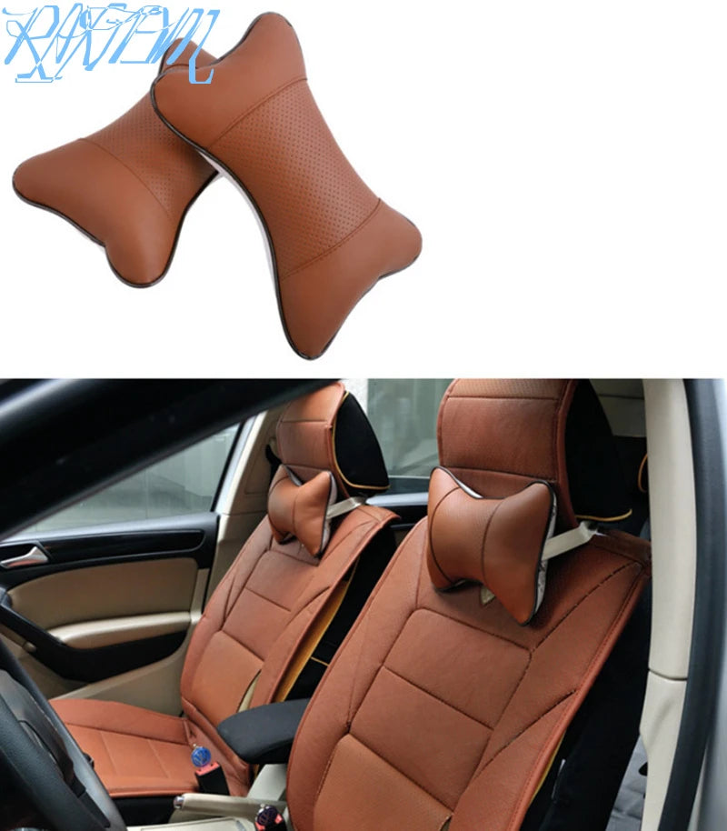 2PCS Car Headrest Pillow Neck For Car AUTO Accessories