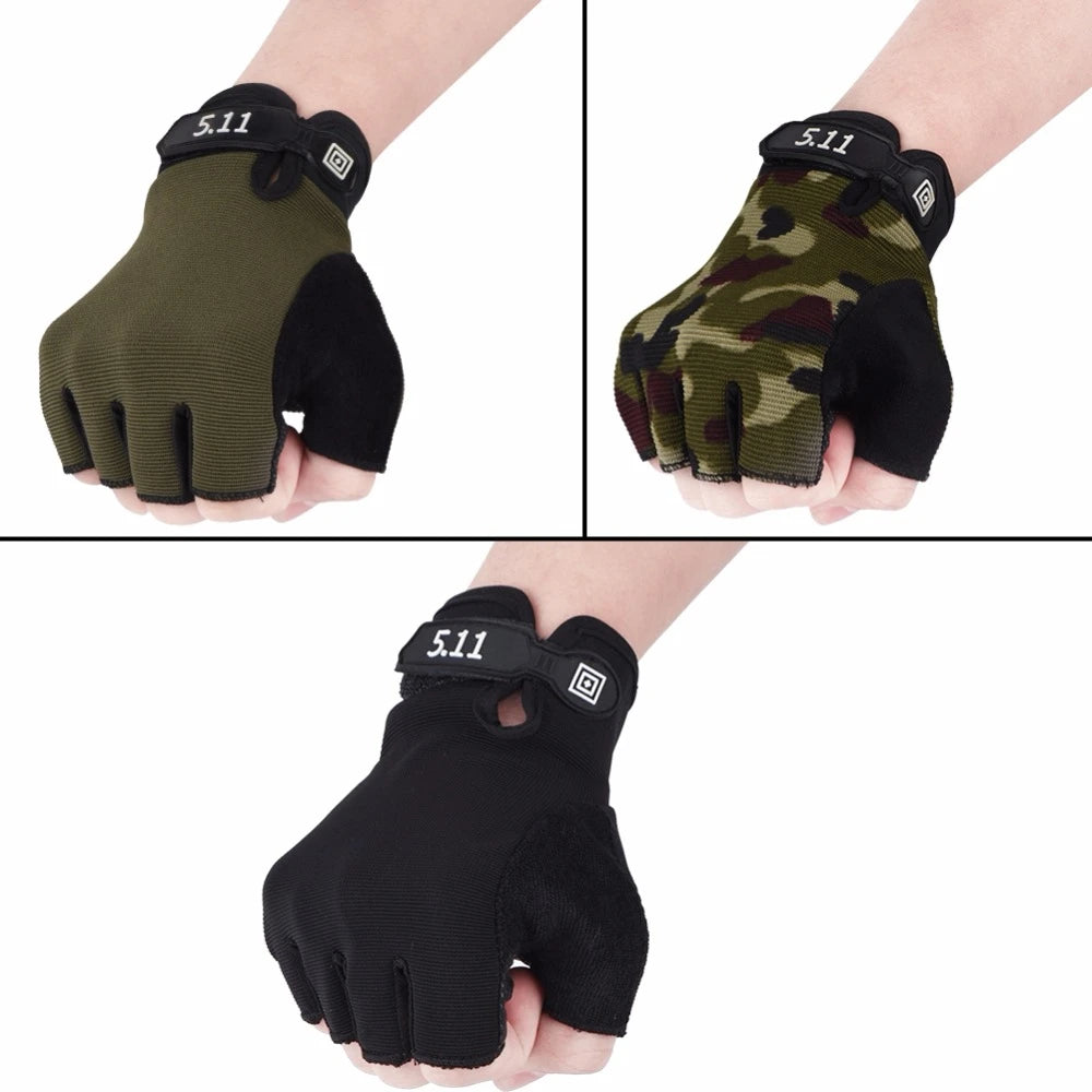 511 Cycling Gloves Half Finger Tactical Outdoor Motorcycle Gloves Sports Bicycle Half Finger Gloves