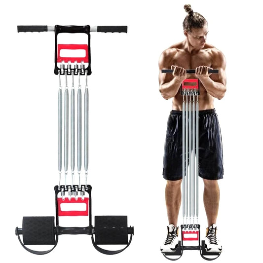 3 in 1 Chest Expander 5 Springs Strength Training Chest Expander Multifunctional Muscle Pull Exerciser Training Device