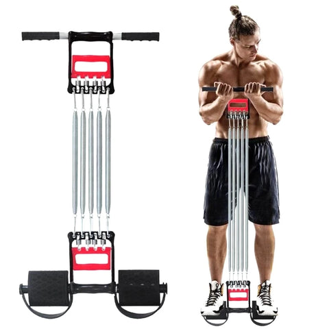 3-in-1 Chest Expander - 5 Spring Strength Trainer
