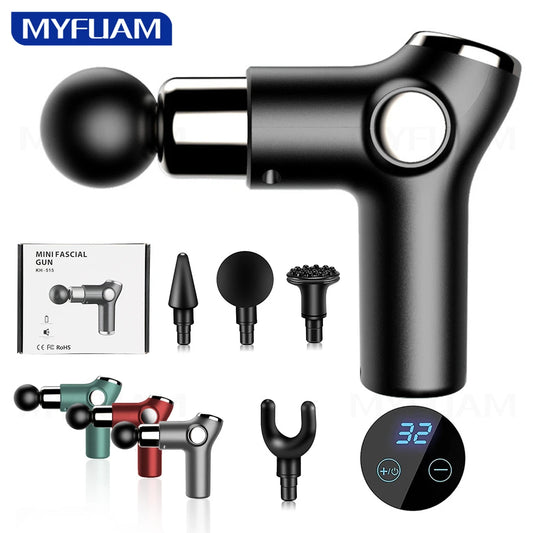 32 Speed Massage Gun Mini LCD Display Electric Massager Deep Muscle Body Massage