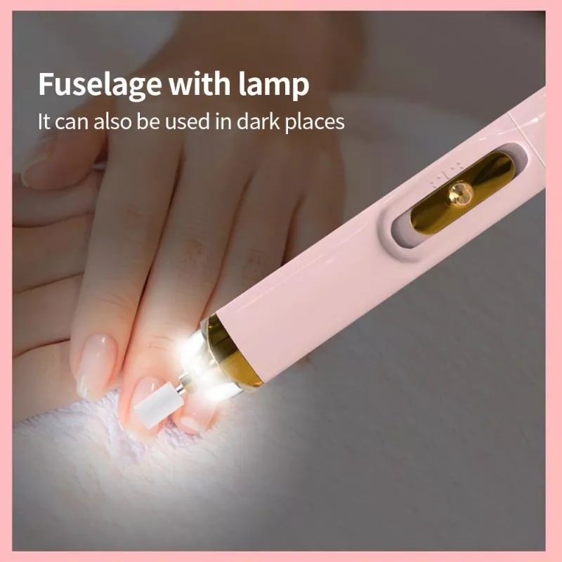 Electric Nail Polisher - Electric Nail Drill Machine Kit Hand piece Polish File Drills Bit Sets Pen Manicure Pedicure Nail Art Tool Gel Remover Equipment