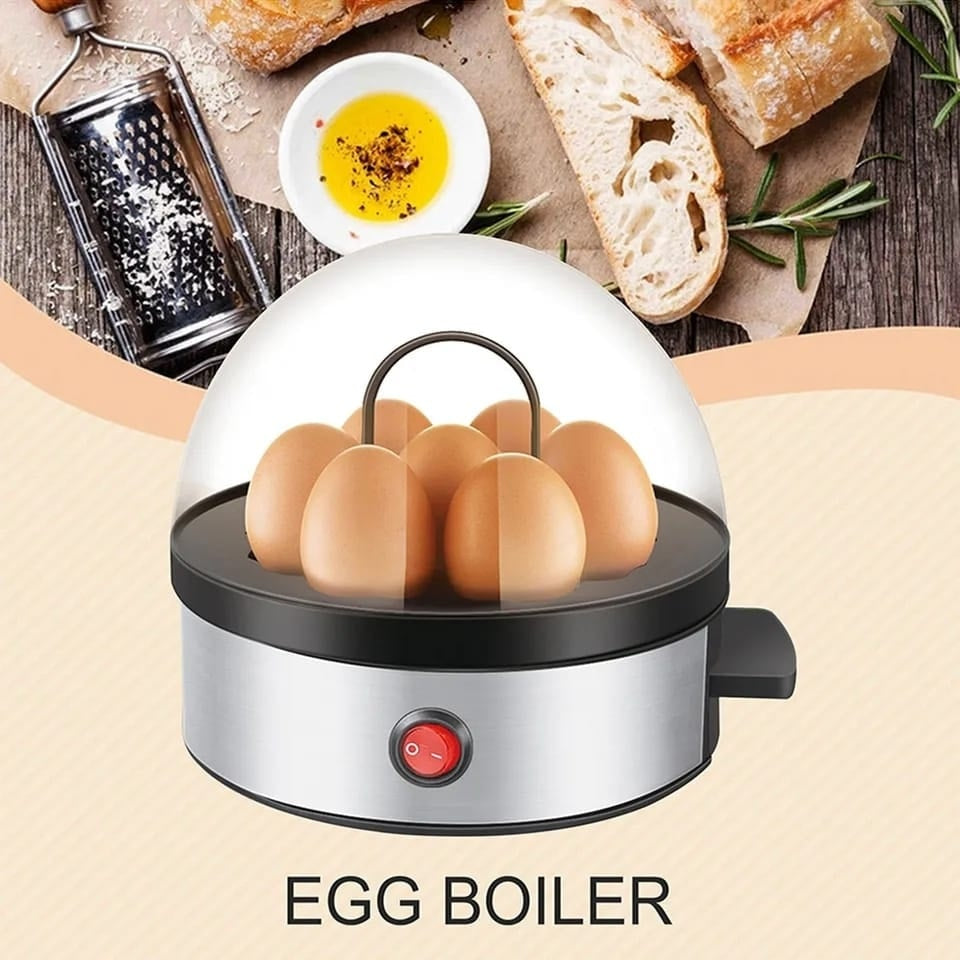 Multifunctional Mini 7 Eggs Steamer Cooker Home Appliance Breakfast Egg Boiler Poacher Corn Milk Heating EU Plug