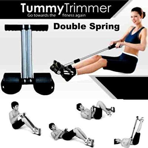 Double Spring Tummy Trimmer Prime Pull Rope Dual Spring Tension Foot Pedal Sit Up Equipment For Abdominal, Leg Exerciser