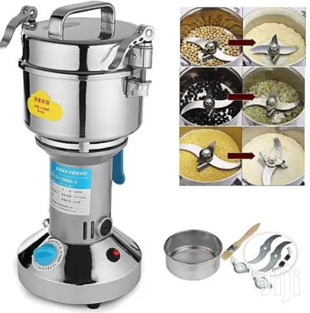 Silver Crest High-Speed Grain Grinder Mill Stainless Steel 1800W