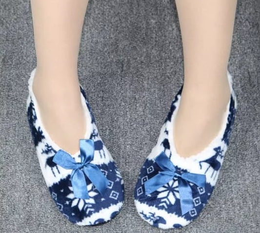 1 Pairs Women Warm FLoor Socks - Ladies Non Slip Thick Faux