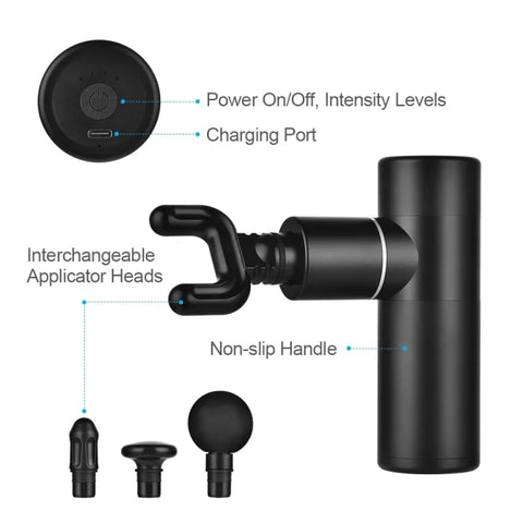 Mini Portable Massage Gun - Mini Muscle Percussive Massager Gun Portable