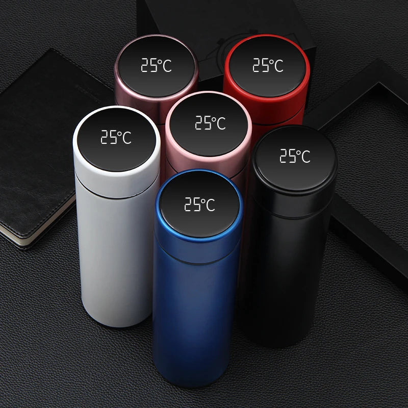 Digital Thermos Cup Intelligent Temperature Display Water Bottle Heat Preservation Vacuum Thermos Flask For Coffee Tea