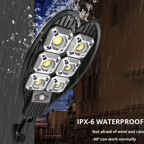 6-156 Solar LED Street Light Waterproof Remote Control Outdoor Security Wall Light