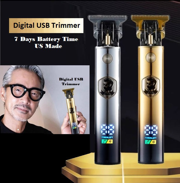 Digital USB Rechargeable Hair & Beard Trimmer