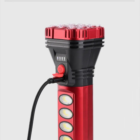 Strong Rechargeable Led Torch with Side Lantern