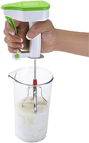 Multipurpose Plastic and Stainless Steel Power Free Hand Blender for Egg & Cream Beater, Milkshake, Butter Milk