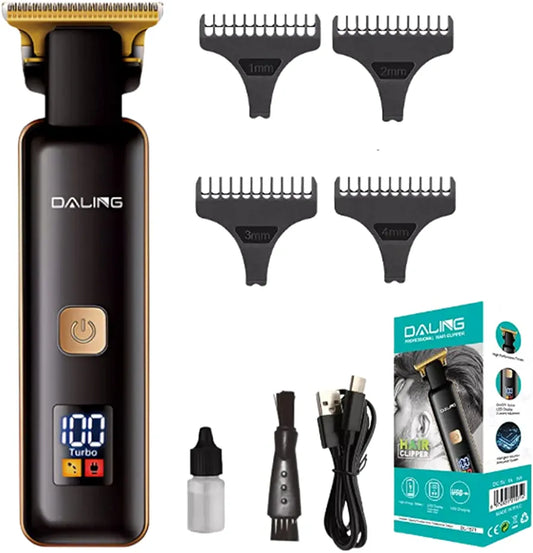DALING PROFESSIONAL DL1571 Rechargeable Hair Cutting Shaver Machine LED Display