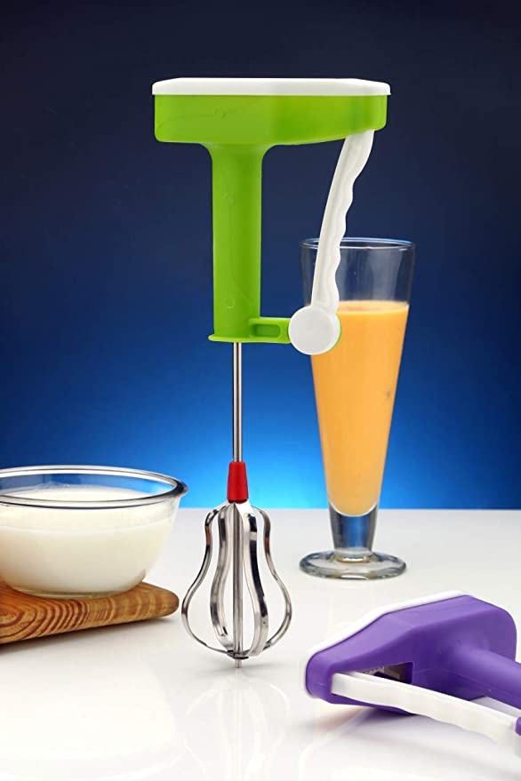 Multipurpose Plastic and Stainless Steel Power Free Hand Blender for Egg & Cream Beater, Milkshake, Butter Milk