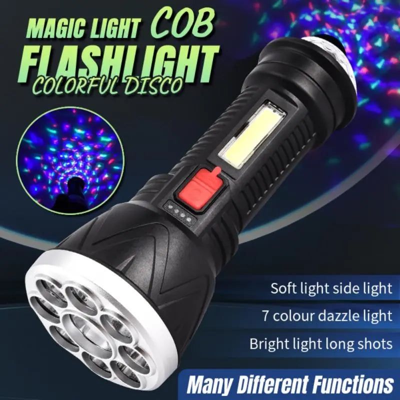 Usb Rechargeable Waterproof Flash Light Camping Flashlight