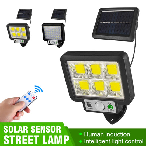 56LED/72COB LED Solar Lights Outdoor Waterproof Motion Sensor Solar Wall Light 3 Mode Security Lighting Lamp For Garden Street