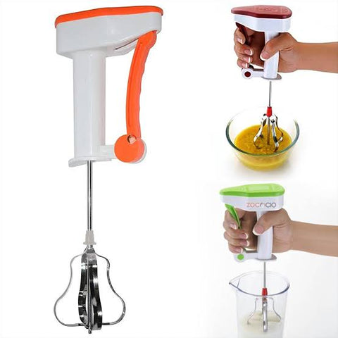 Multipurpose Plastic and Stainless Steel Power Free Hand Blender for Egg & Cream Beater, Milkshake, Butter Milk