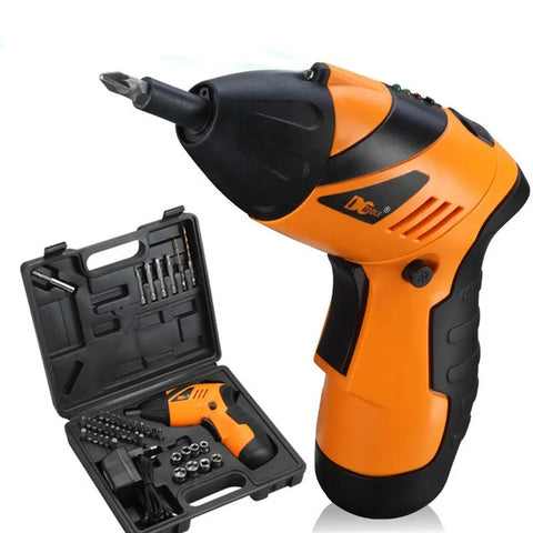 Cordless Electric Screwdrivers with 45pcs Drill Bit Set Rechargeable Electric Drill Bit Kit USB Powerful 18650 Battery