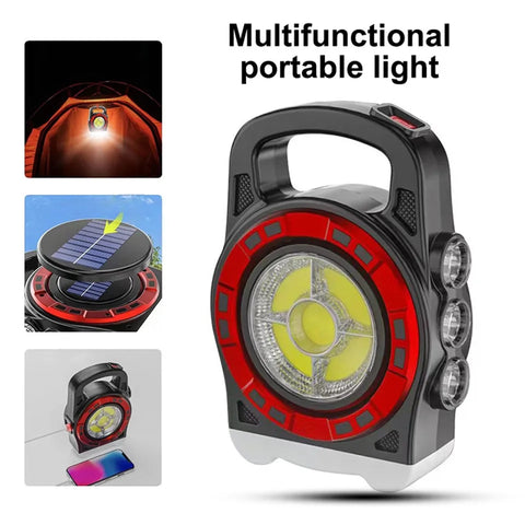 500LM Bright Portable LED Spotlight USB Rechargeable Work Searchlight Waterproof 3 Gears for Hiking Fishing for Outdoor Climbing