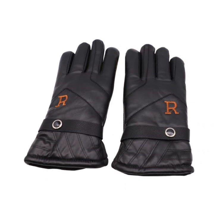 Men Winter Leather Waterproof & Windproof Gloves