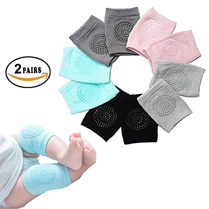 2 Pair Baby Knee pad - Infant Toddlers Baby Leg Warmer Knee Support