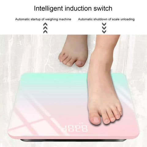 USB Charging Smart Digital Scale Highly Accurate for Body Weight Bathroom Weight Scale with Extra-Wide Platform LED Screen