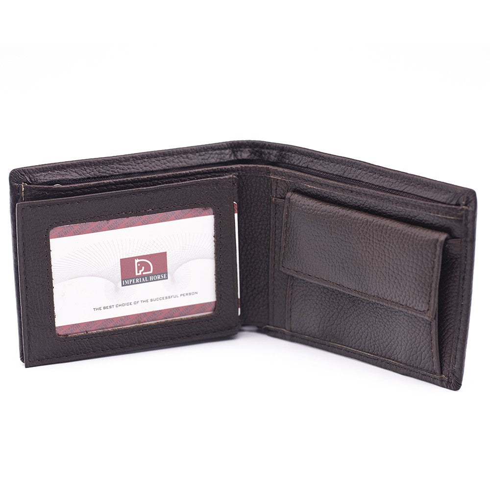 Imperial Horse Men's Genuine Leather Multi Fold Wallet With Gift Box 089