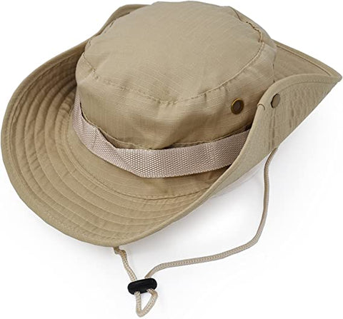 Tactical Unisex Hat for Fishing Trekking Camping Hiking Sun Cap Round Rim Hat