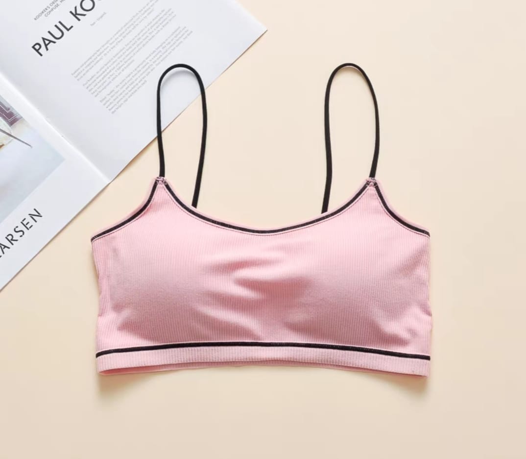 Elastic Push Up Bra for Teenage Girls Bralette Wire Free Spaghetti Strap BH Lingerie Seamless Small Bras for Women