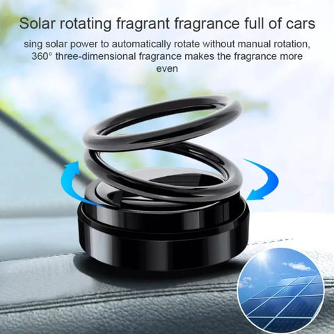 Car Air Freshener Solar - Solar Power Car Aroma Rotating